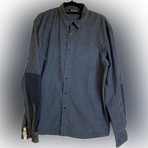 Arcteryx Men’s Blue Long Sleeve Corduroy Merlon L/S Shirt Jacket Shirt L